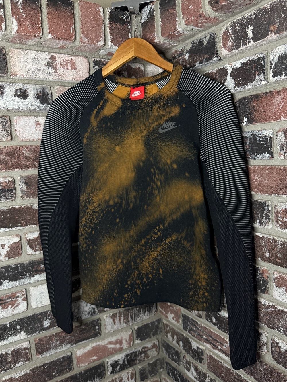 Nike Sportswear Tech Fleece Women's Custom Bleach Splatter Performance Crewneck